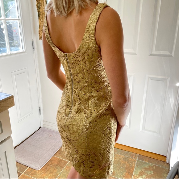 Lilly Pulitzer Gold Lace Dress - Picture 2 of 11